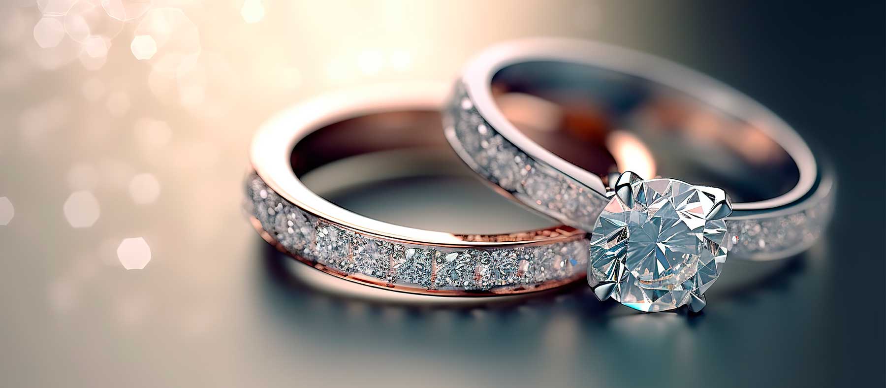 Handgefertigte, stapelbare Solitär-Ringe in zeitlosem Design, die sich vielseitig kombinieren lassen. Schmückstücke von Juwelier KÖSTER